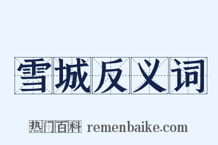 雪城反义词是什么意思的图片